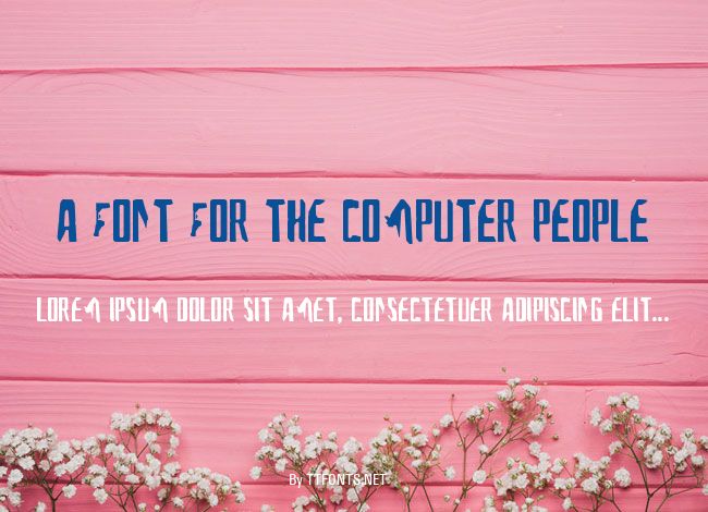 A Font For The Computer People example